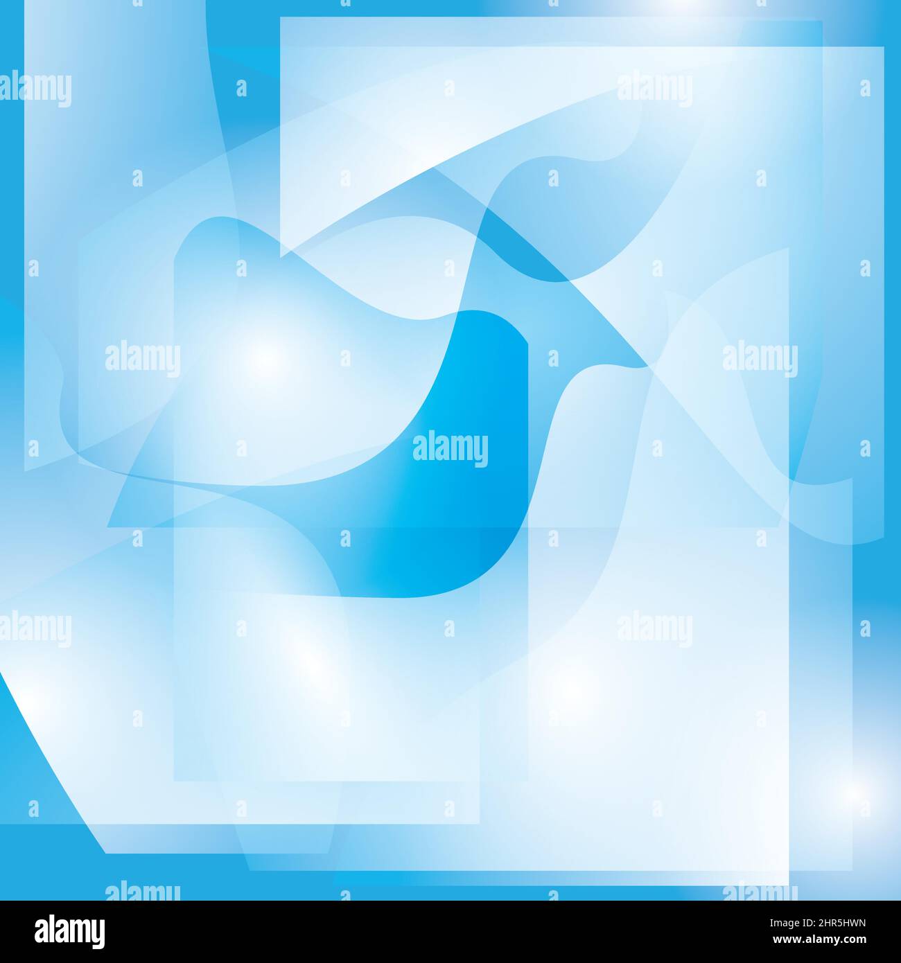Abstrakt blau und weiß gewellter Hintergrund mit Formen - Vektor - eps 10 Stock Vektor