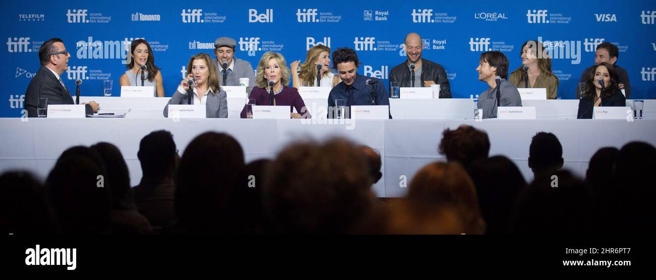 Moderator Richard Crouse, links, Schauspieler Abigail Spencer