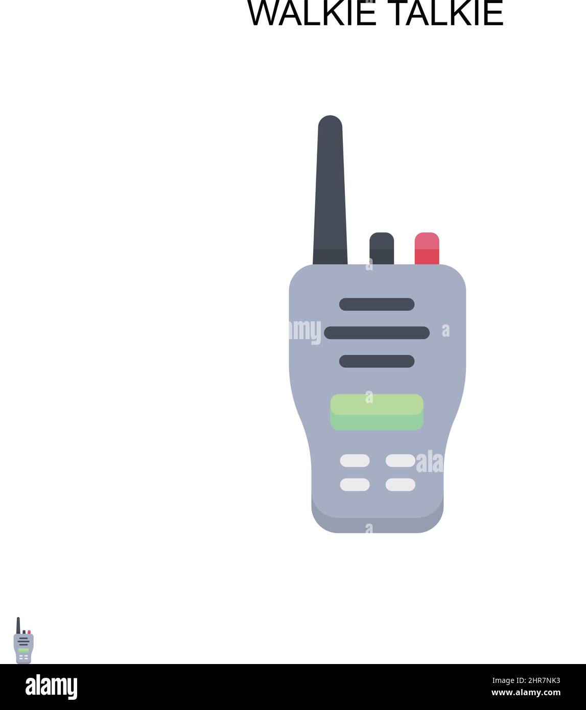 Einfaches Vektorsymbol für Walkie Talkie. Illustration Symbol Design-Vorlage für Web mobile UI-Element. Stock Vektor