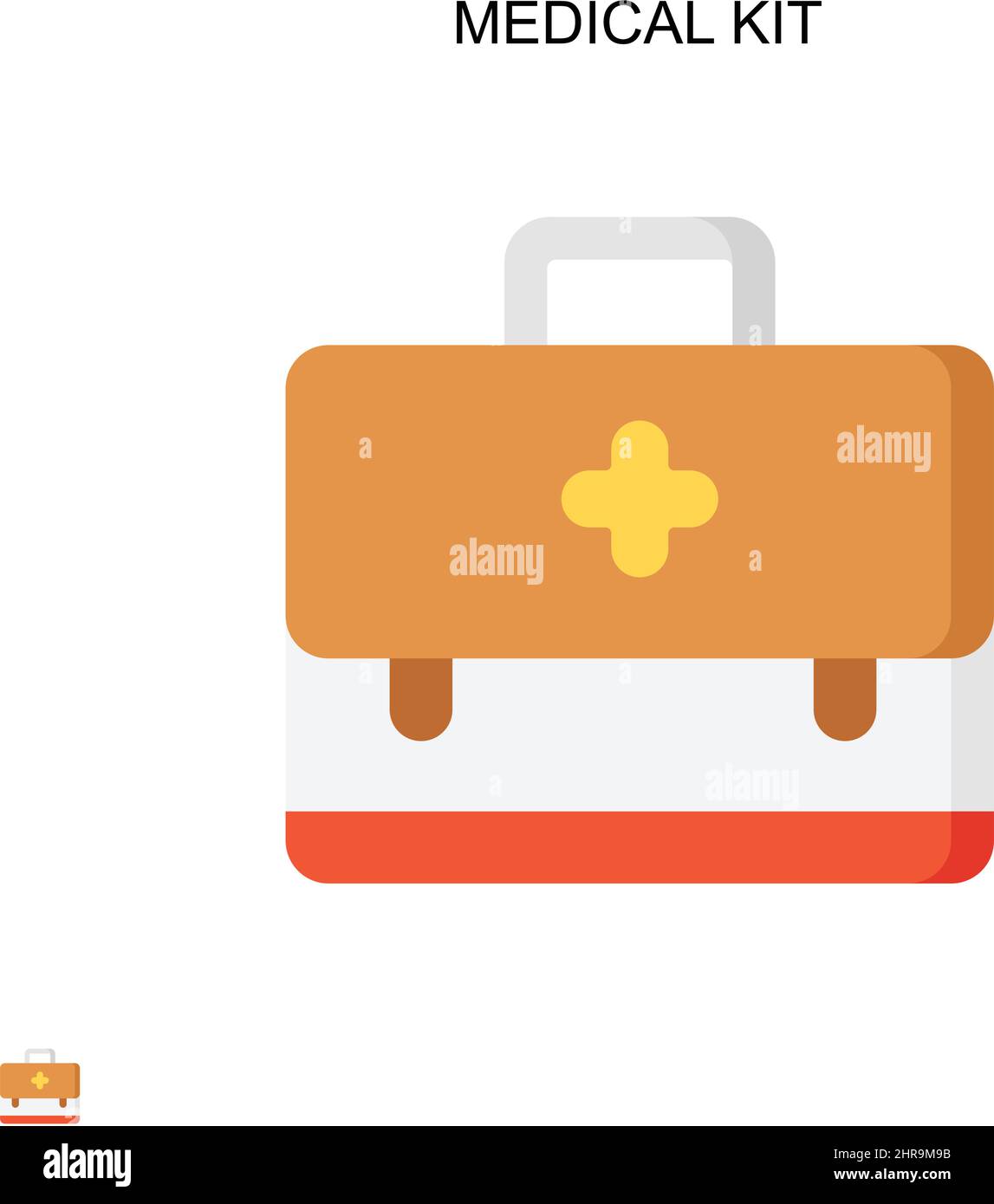 Medizinisches Kit einfaches Vektorsymbol. Illustration Symbol Design-Vorlage für Web mobile UI-Element. Stock Vektor