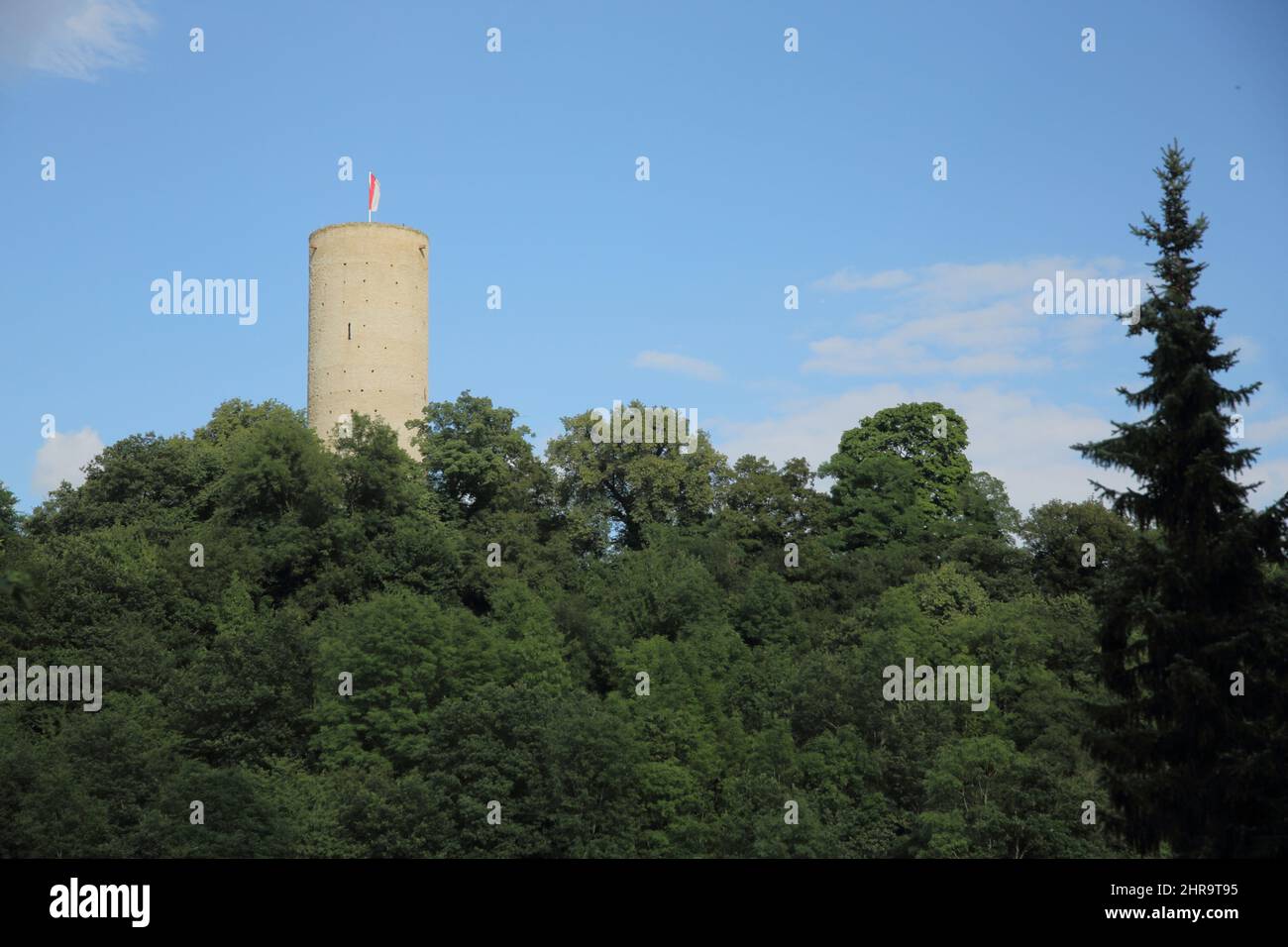 Schloss Scharfenstein, Kiedrich im Rheingau, Hessen, Deutschland Stockfoto