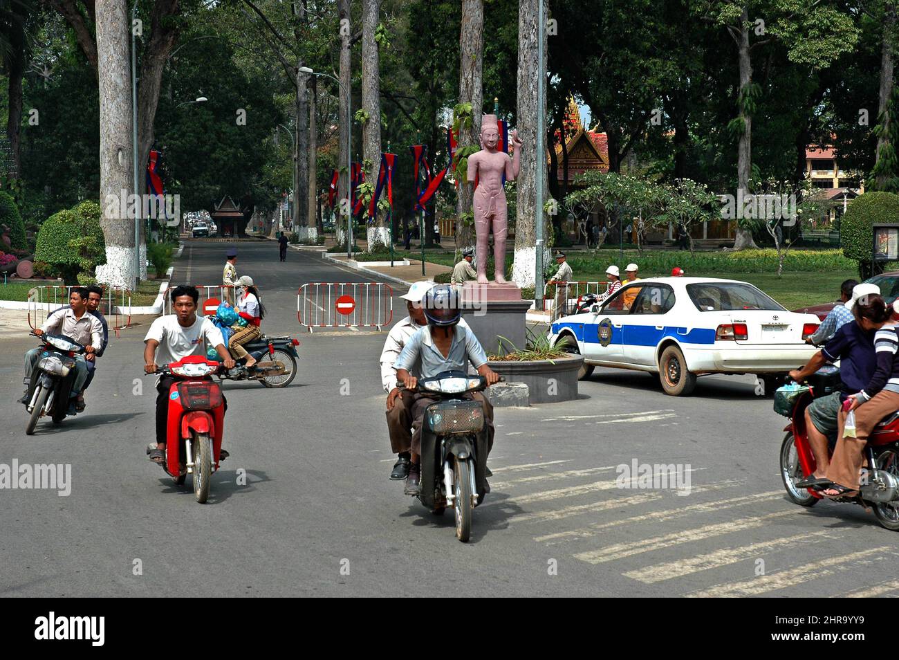 Königliche Residenz, Siem Reap, Königreich Kambodscha, Südostasien Stockfoto