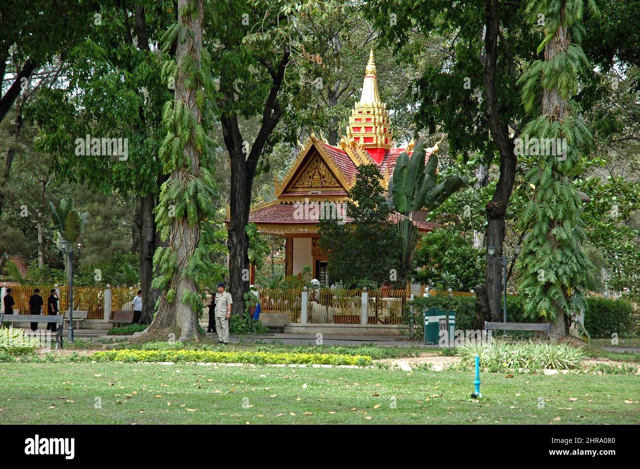 Preah Ang Chek Preah Ang Chorm Tempel, Königliche Gärten, Siem Reap, Königreich Kambodscha, Südostasien Stockfoto