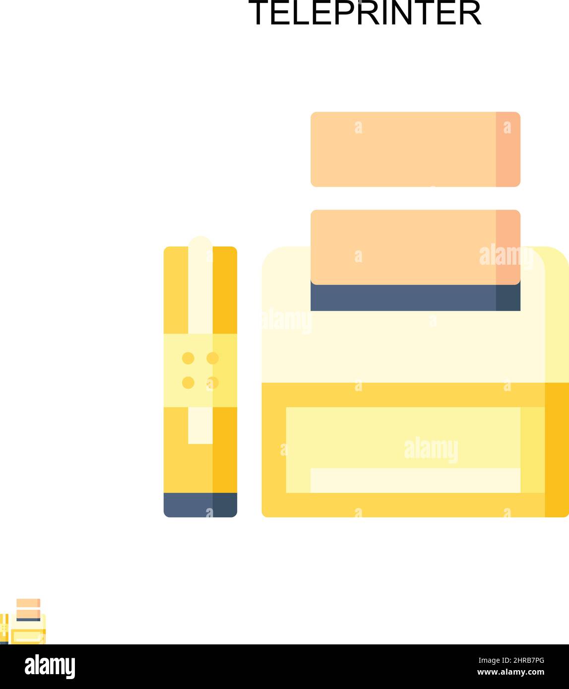 Einfaches Vektorsymbol für den Teledrucker. Illustration Symbol Design-Vorlage für Web mobile UI-Element. Stock Vektor Einfaches Vektorsymbol für den Teledrucker. Illustration Symbol Design-Vorlage für Web mobile UI-Element. Stock Vektor