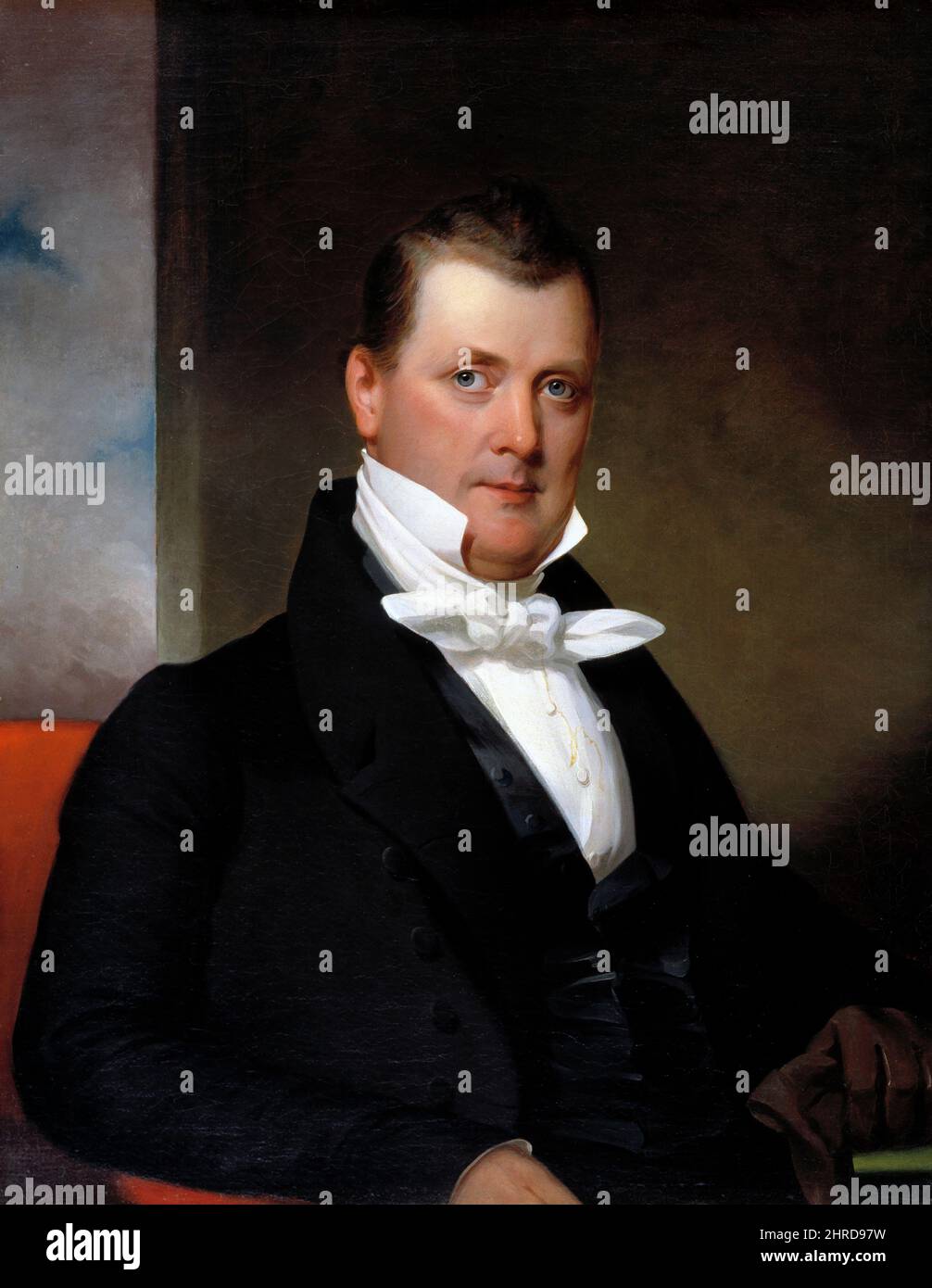 James Buchanan als junger Mann. Porträt des US-Präsidenten James Buchanan (1791-1868) aus dem Jahr 15. von Jacob Eichholtz (1776–1842), Öl auf Leinwand, 1834 Stockfoto