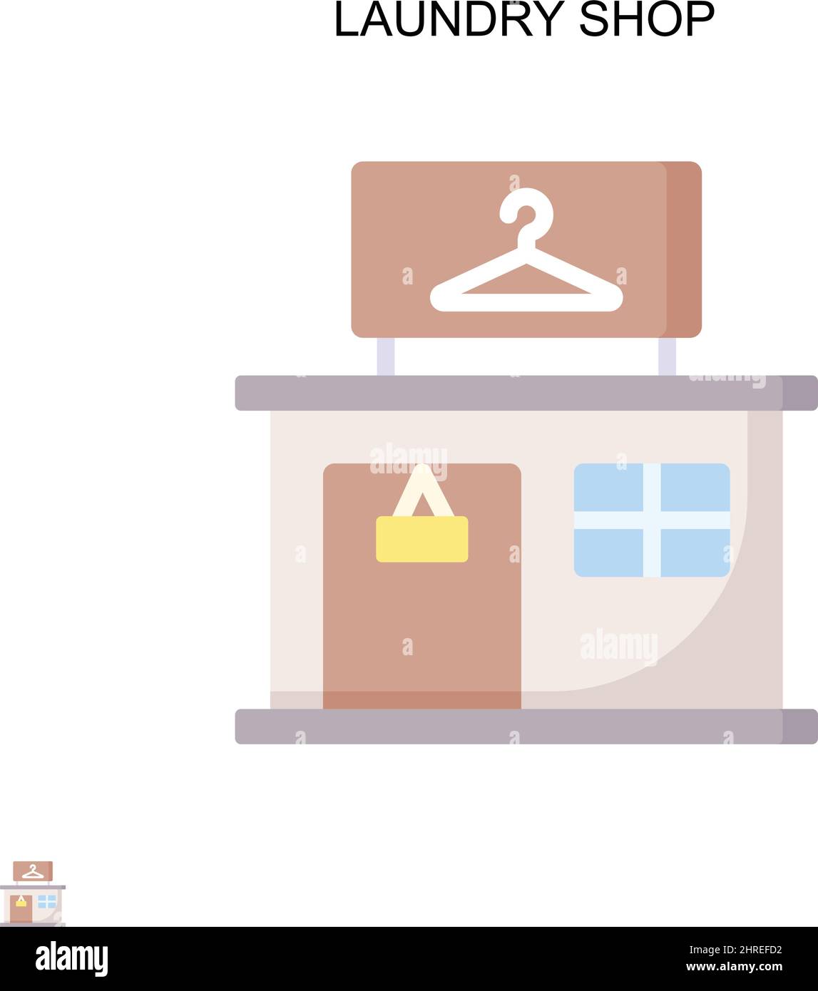 Einfaches Vektorsymbol für Wäschereien. Illustration Symbol Design-Vorlage für Web mobile UI-Element. Stock Vektor