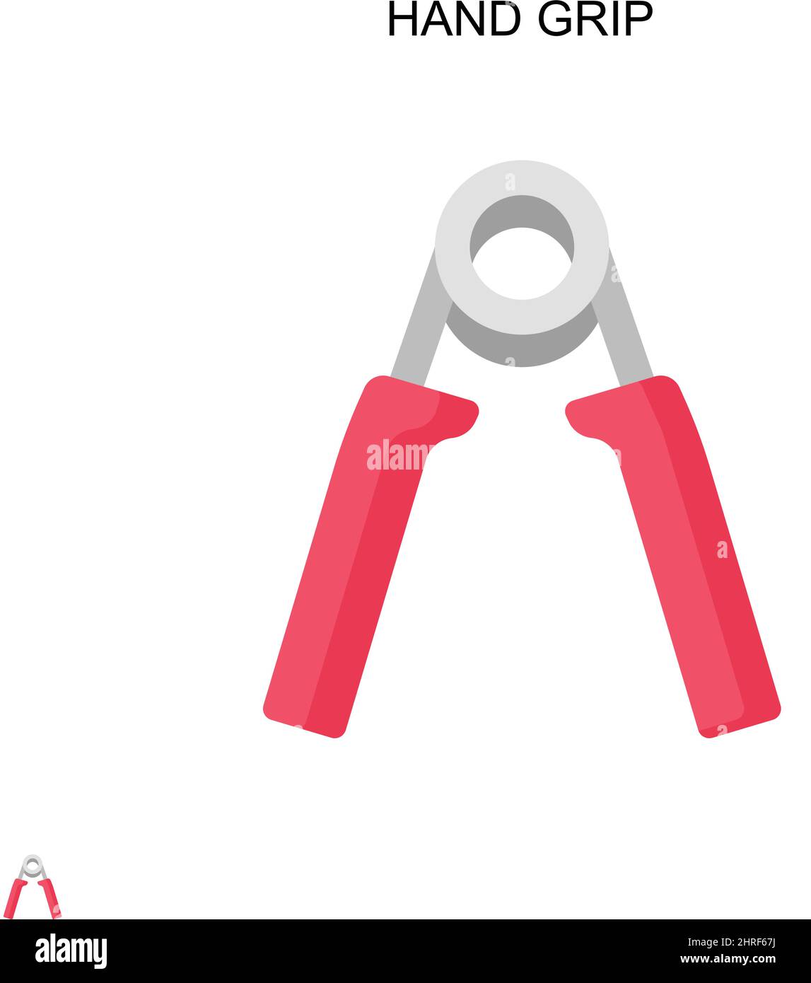 Einfaches Vektorsymbol für den Handgriff. Illustration Symbol Design-Vorlage für Web mobile UI-Element. Stock Vektor