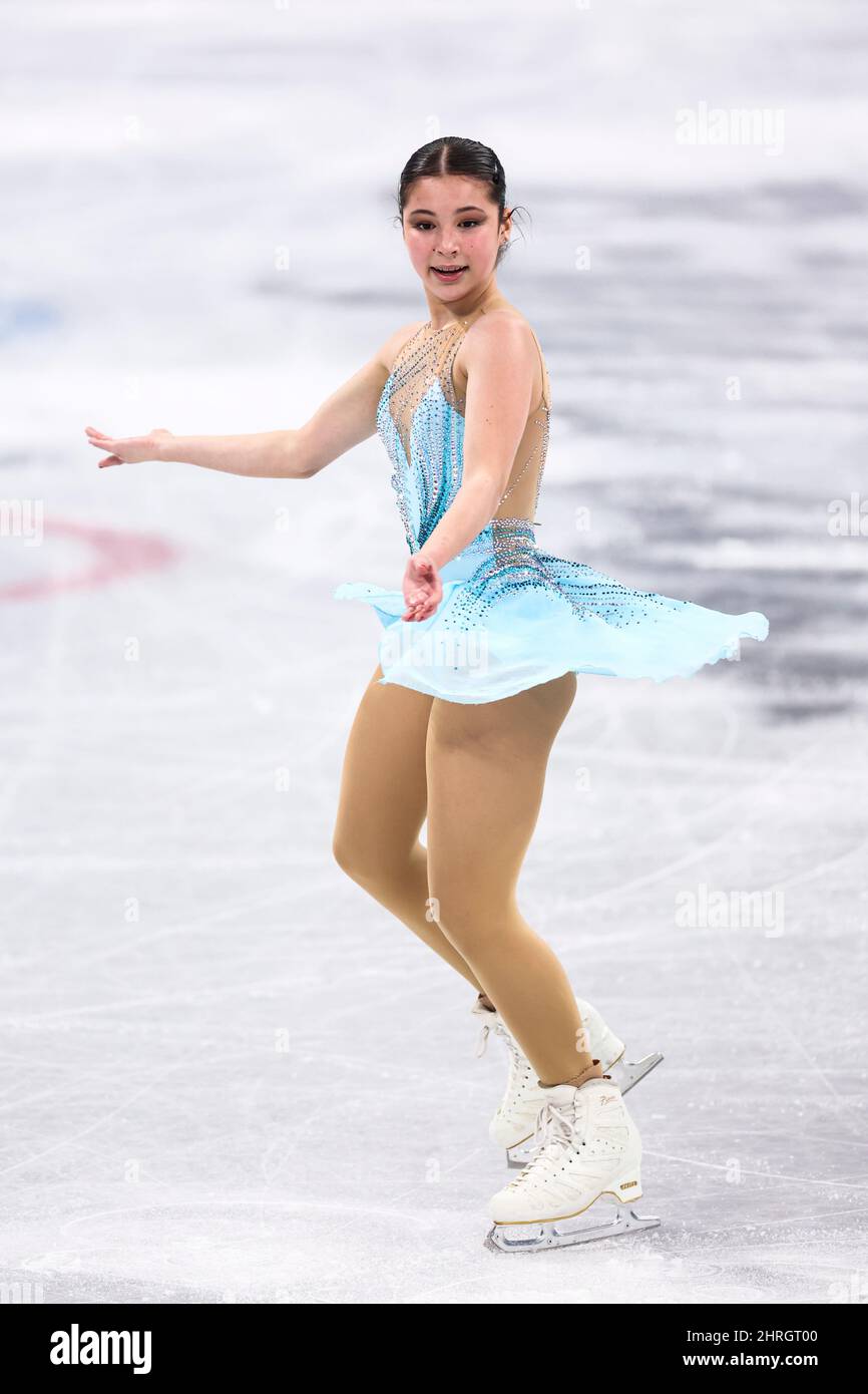 Alysa Liu (USA), 17. FEBRUAR 2022 - Eiskunstlauf : Freilauf der Frauen während der Olympischen Winterspiele 2022 in Peking im Capital Indoor Stadium i Stockfoto