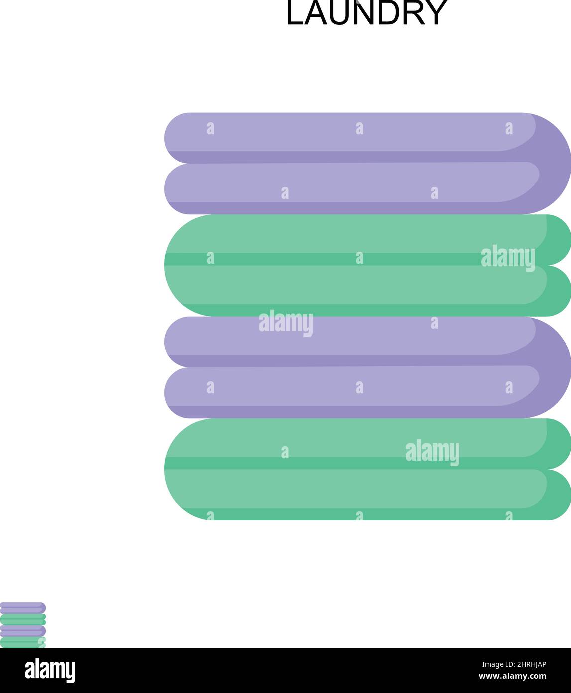 Einfaches Vektorsymbol für Wäsche. Illustration Symbol Design-Vorlage für Web mobile UI-Element. Stock Vektor