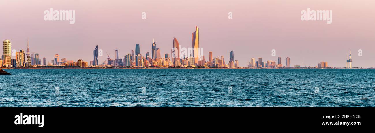 Schöne Aufnahme der Stadt Kuwait in Kuwait Stockfoto