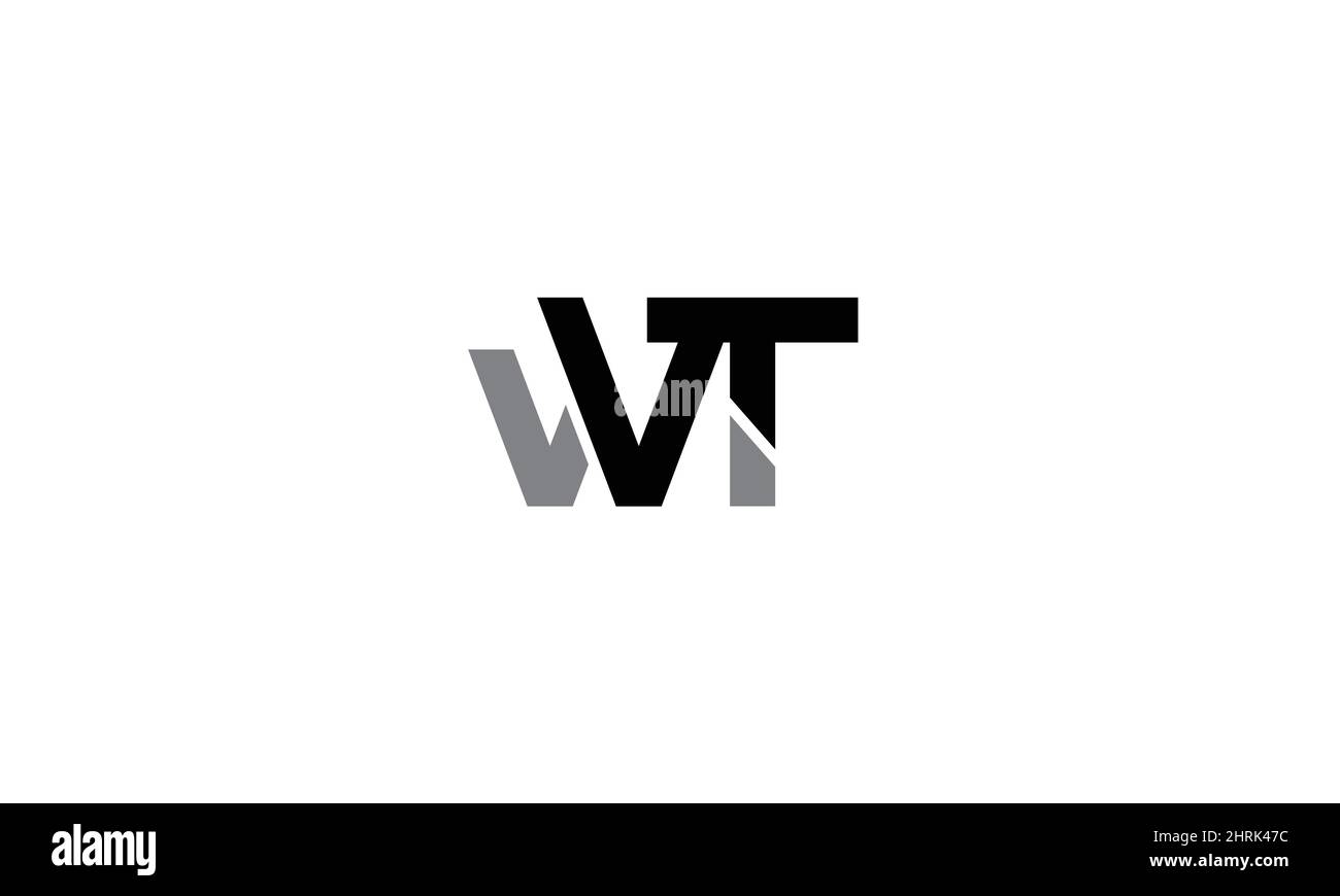 Buchstabenbuchstaben Initialen Monogramm-Logo AW, WA, A und W Stock Vektor