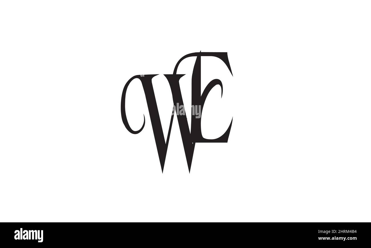 Buchstabenbuchstaben Initialen Monogramm-Logo AW, WA, A und W Stock Vektor