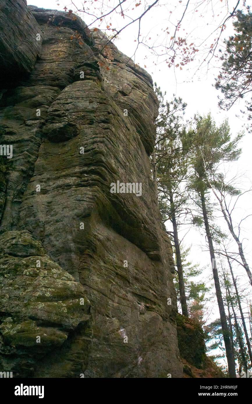 Pentenwell Bluff in Necedah, Wisconsin. Stockfoto