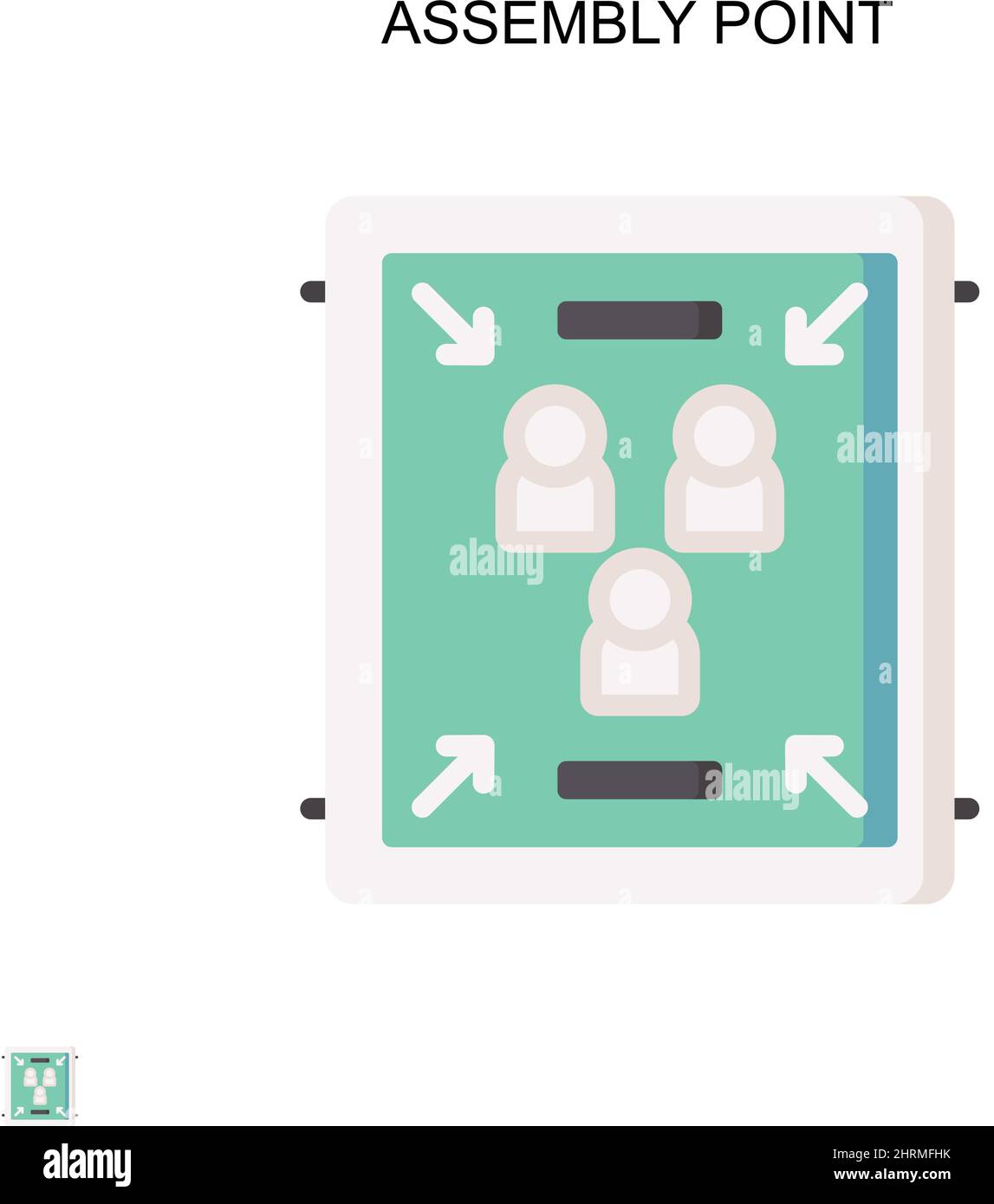 Einfaches Vektorsymbol für Montagepunkt. Illustration Symbol Design-Vorlage für Web mobile UI-Element. Stock Vektor