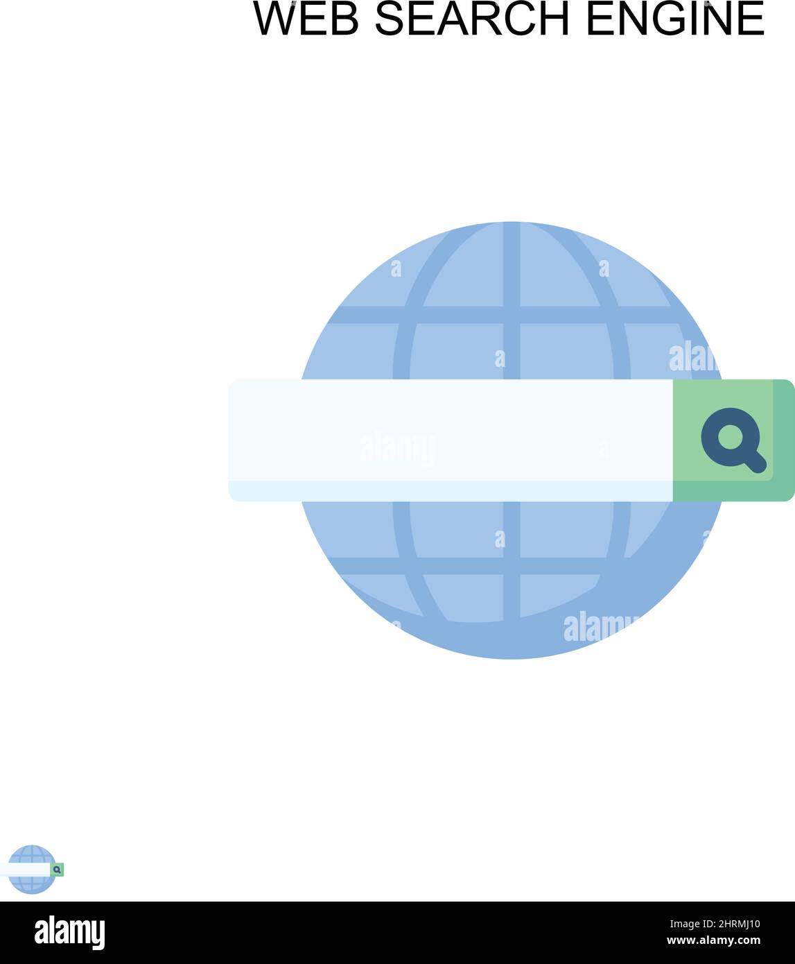 Einfaches Vektorsymbol für die Web-Suchmaschine. Illustration Symbol Design-Vorlage für Web mobile UI-Element. Stock Vektor