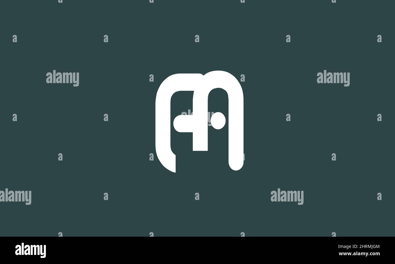 Alphabet Buchstaben Initialen Monogramm Logo AM, MA, A und M Stock Vektor