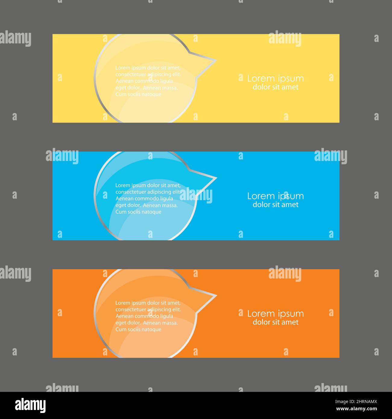 Banner mit Vektor-Glaselement Stock Vektor