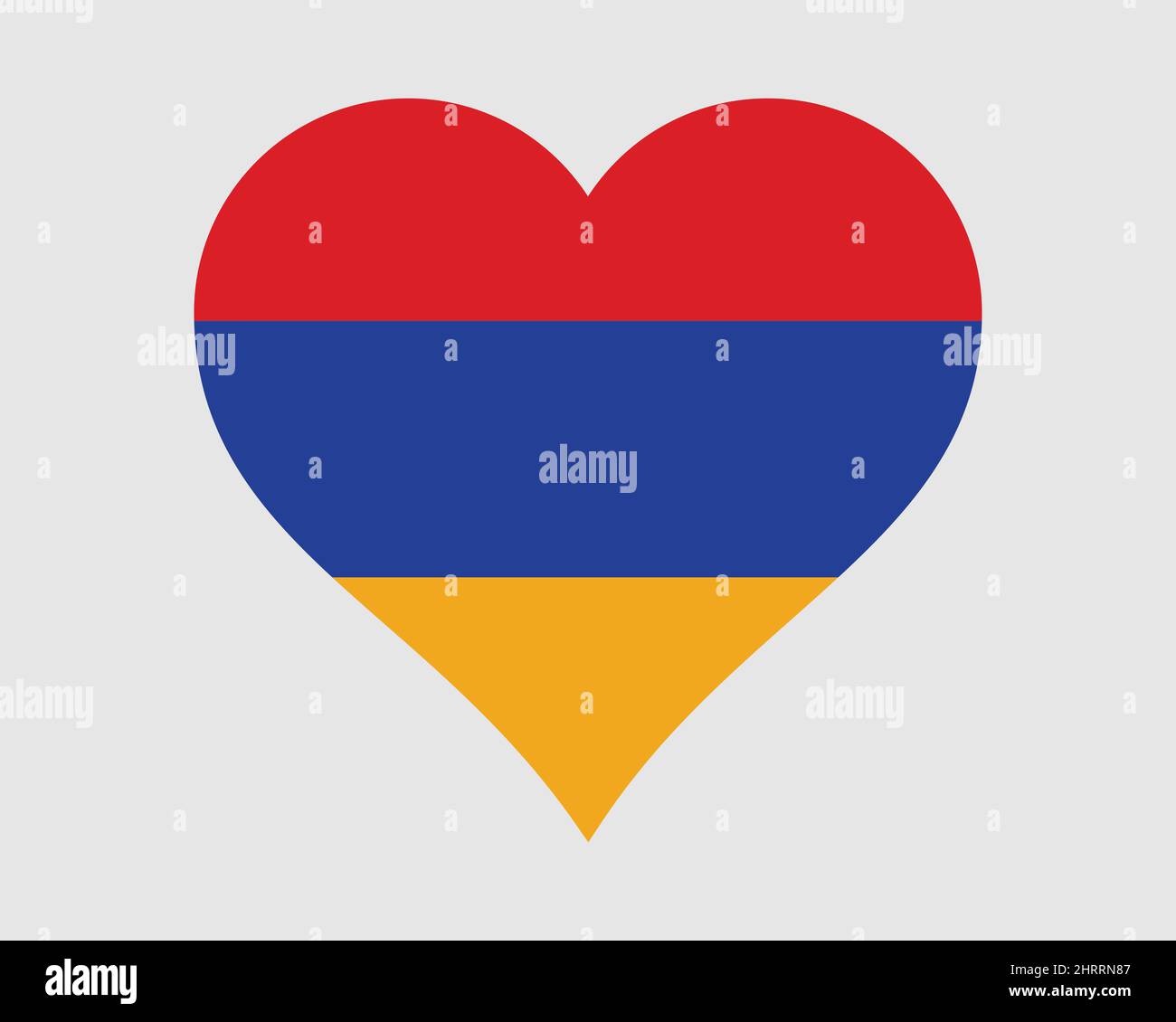 Armenische Herzflagge. Armenische Liebe Form Land Nation National