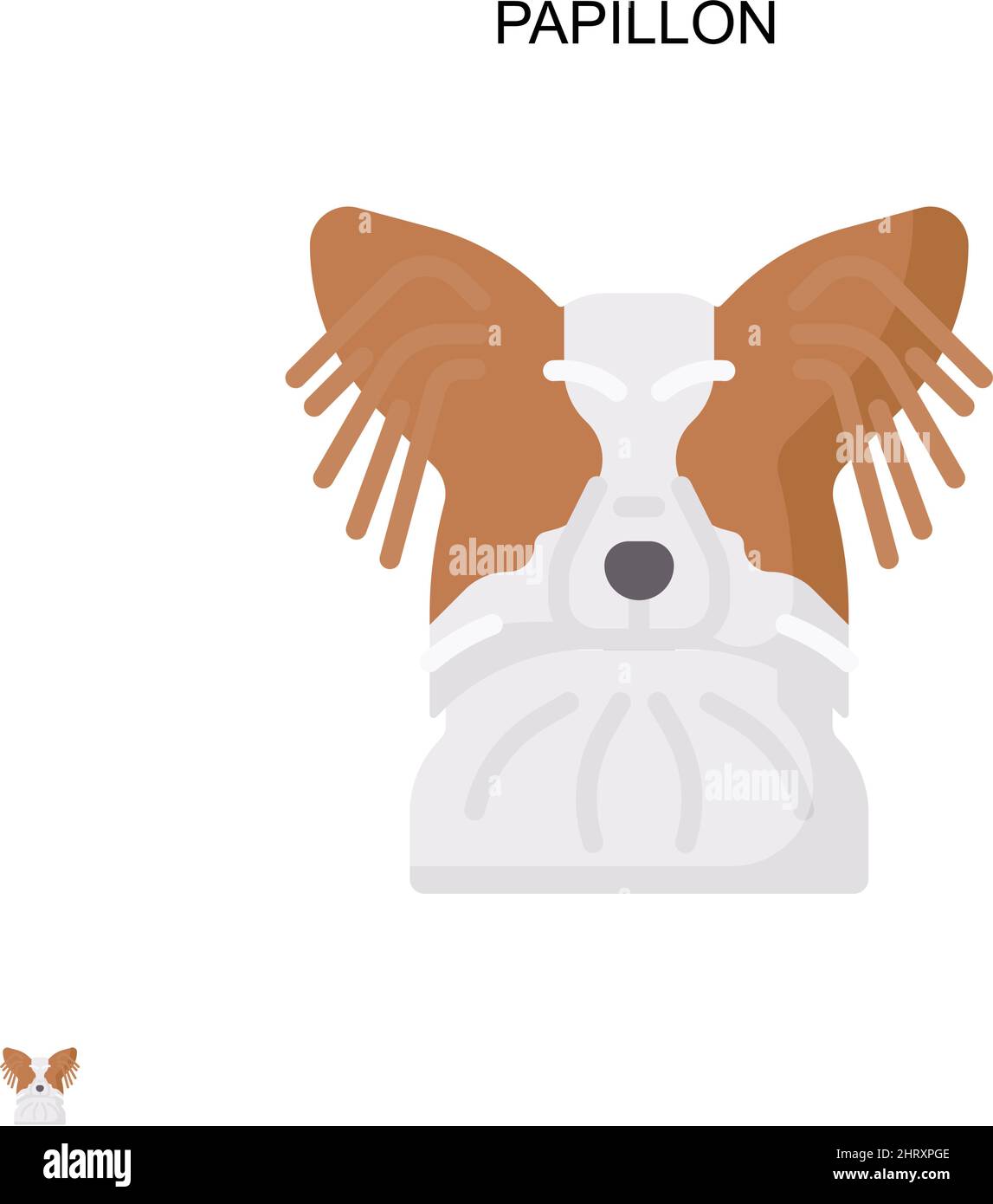 Papillon einfaches Vektorsymbol. Illustration Symbol Design-Vorlage für Web mobile UI-Element. Stock Vektor