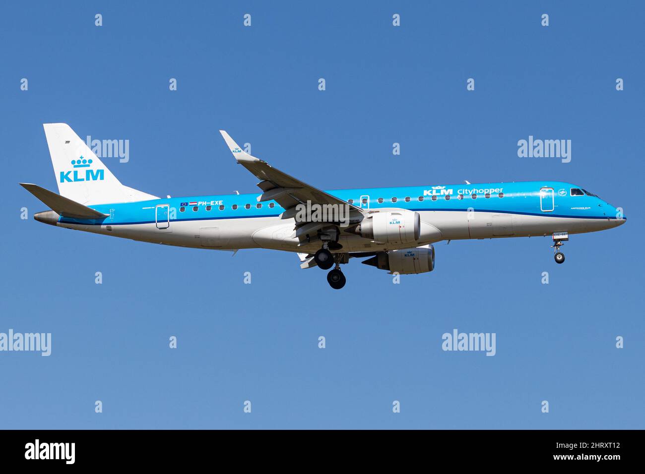 KLM Royal Dutch Airlines Embraer E190-100STD PH-EXE Stockfoto