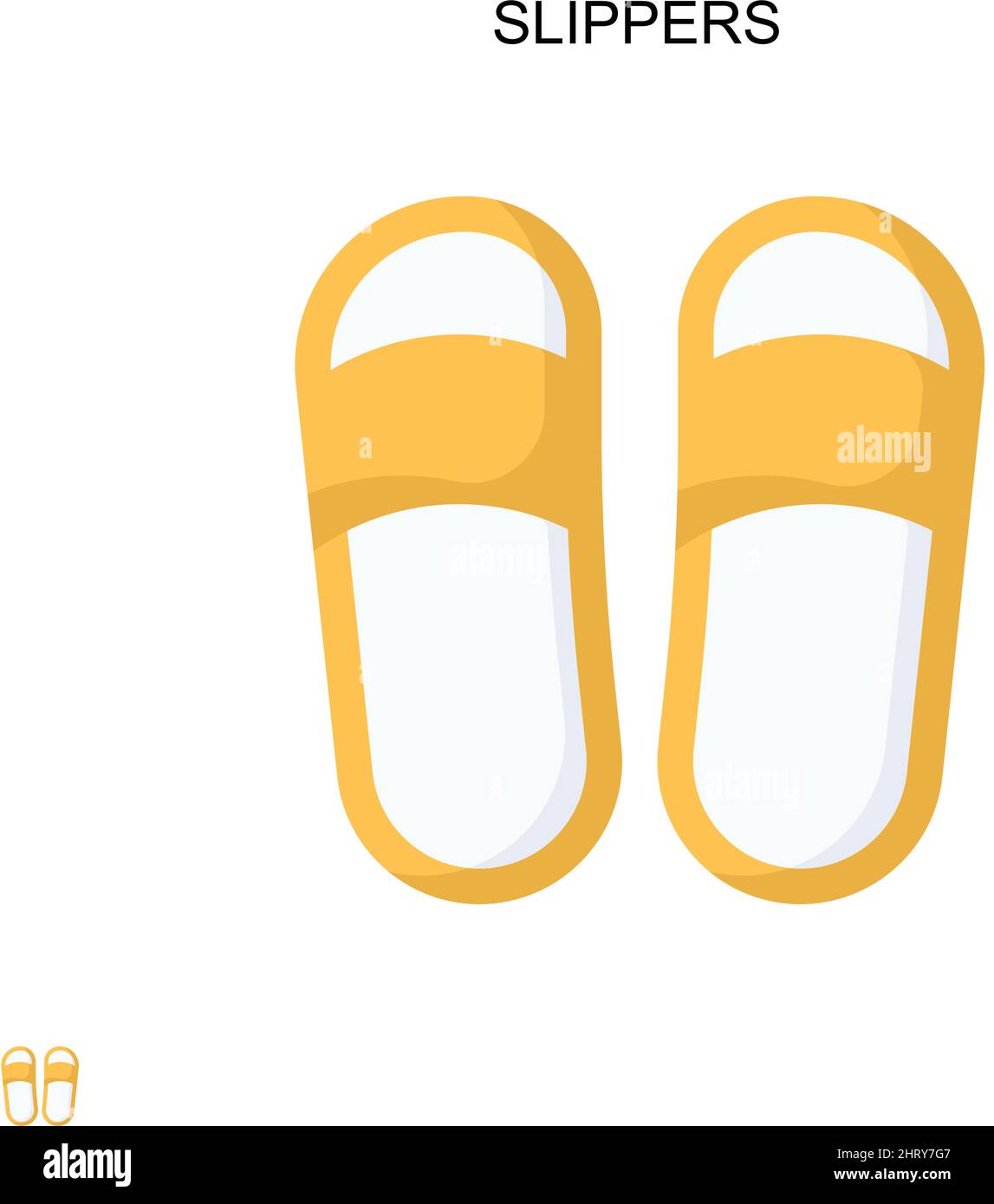 Slipper einfaches Vektor-Symbol. Illustration Symbol Design-Vorlage für Web mobile UI-Element. Stock Vektor