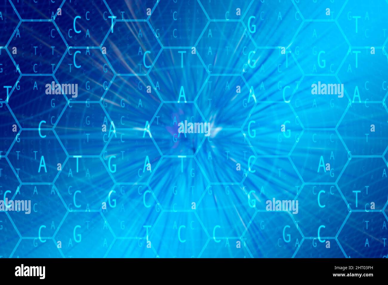 Hintergrund des DNA-Sequenzmusters Stockfoto