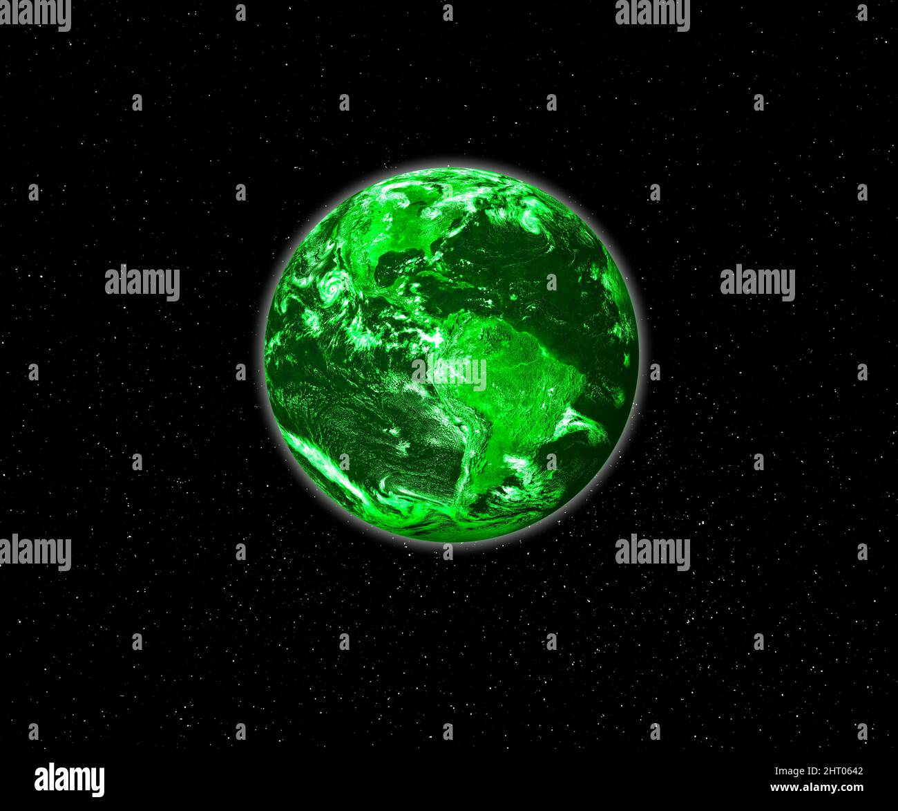 Grüne Erde, konzeptuelles Bild Stockfoto