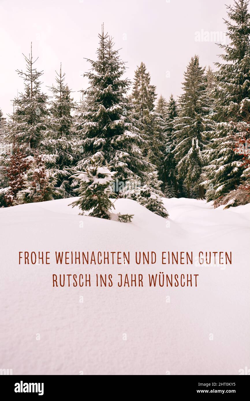 Neujahrskarte mit deutscher botschaft Fotos und Bildmaterial in hoher Auflösung Alamy