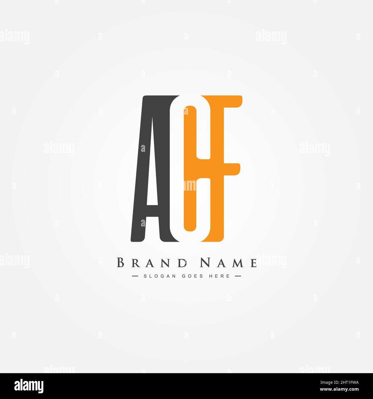 Anfangsbuchstabe ACF-Logo - Minimales Business-Logo für die Buchstaben A, C und F - Vektor-Logo-Vorlage für Firmennamen-Initialen Stock Vektor