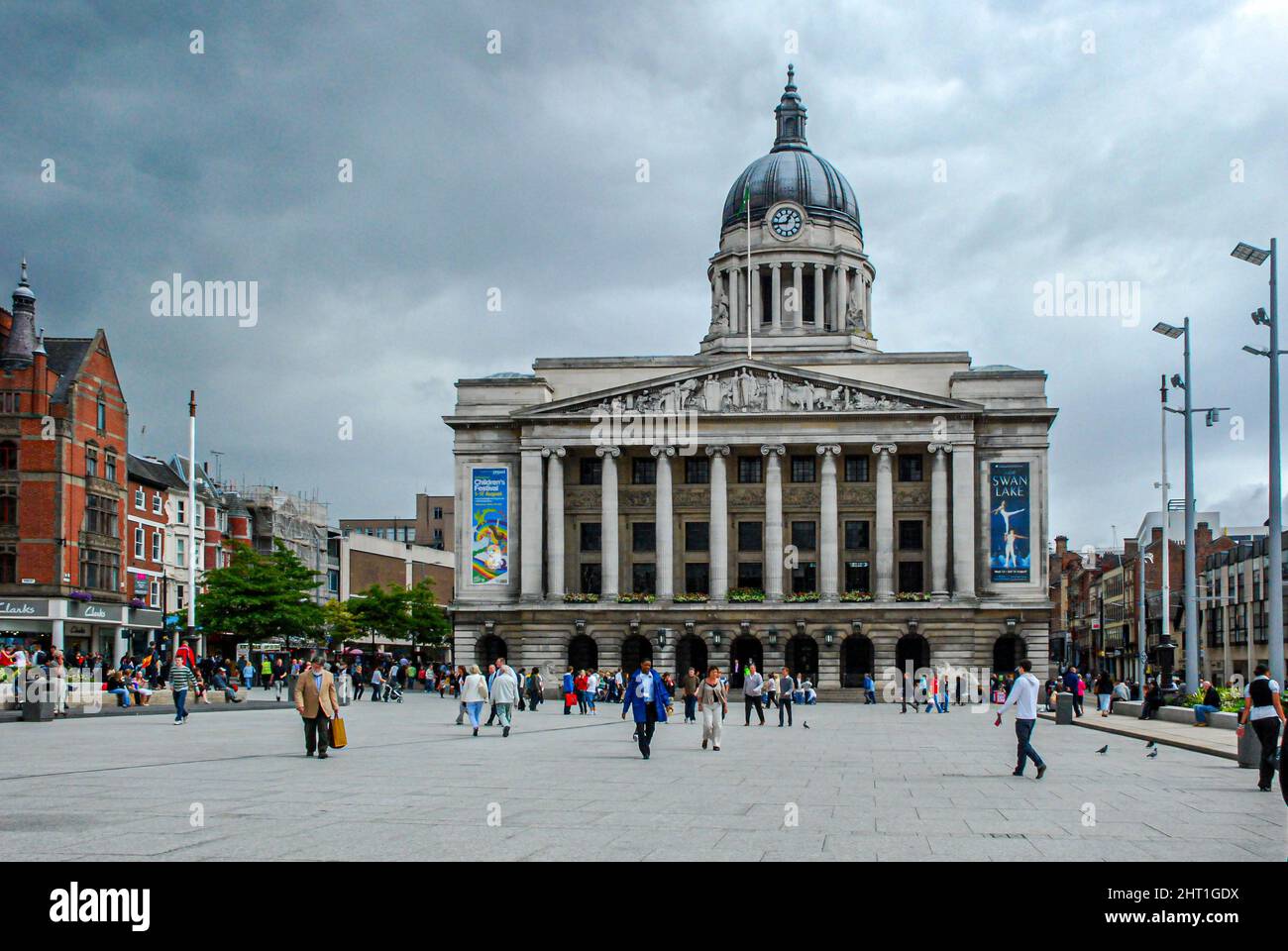 Das historische Rathaus von Nottingham. Stockfoto