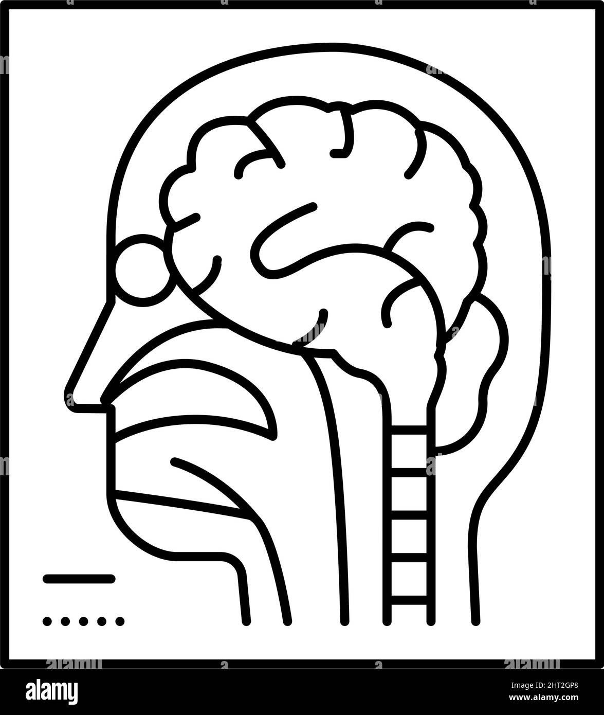 Radiologie Linie Symbol Vektor Illustration