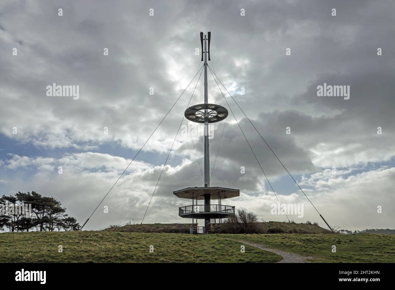 Der Mount Wise Observational Tower am Redoubt, Devonport, Plymouth Stockfoto