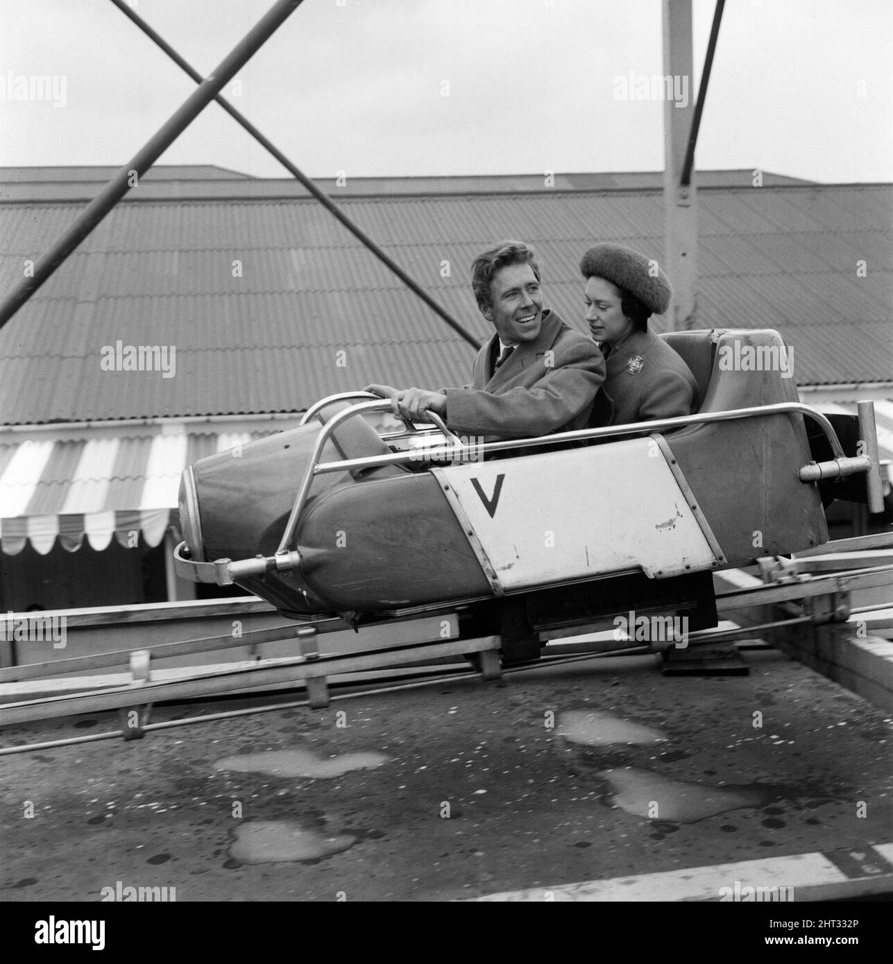 Prinzessin Margaret und Lord Snowdon im Butlins Holiday Camp. Minehead, Somerset. Mai 1965. Stockfoto