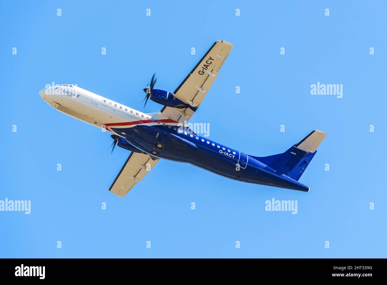 Eastern Airways ATL 72-600 G-IACY ab Belfast City Airport, Nordirland Stockfoto