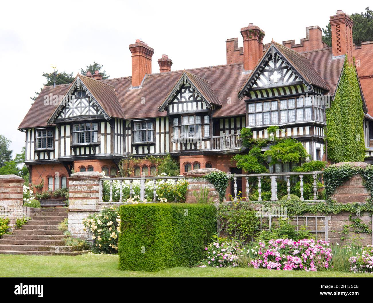 Wightwick Manor and Gardens Attraction in Wolverhampton Stockfoto