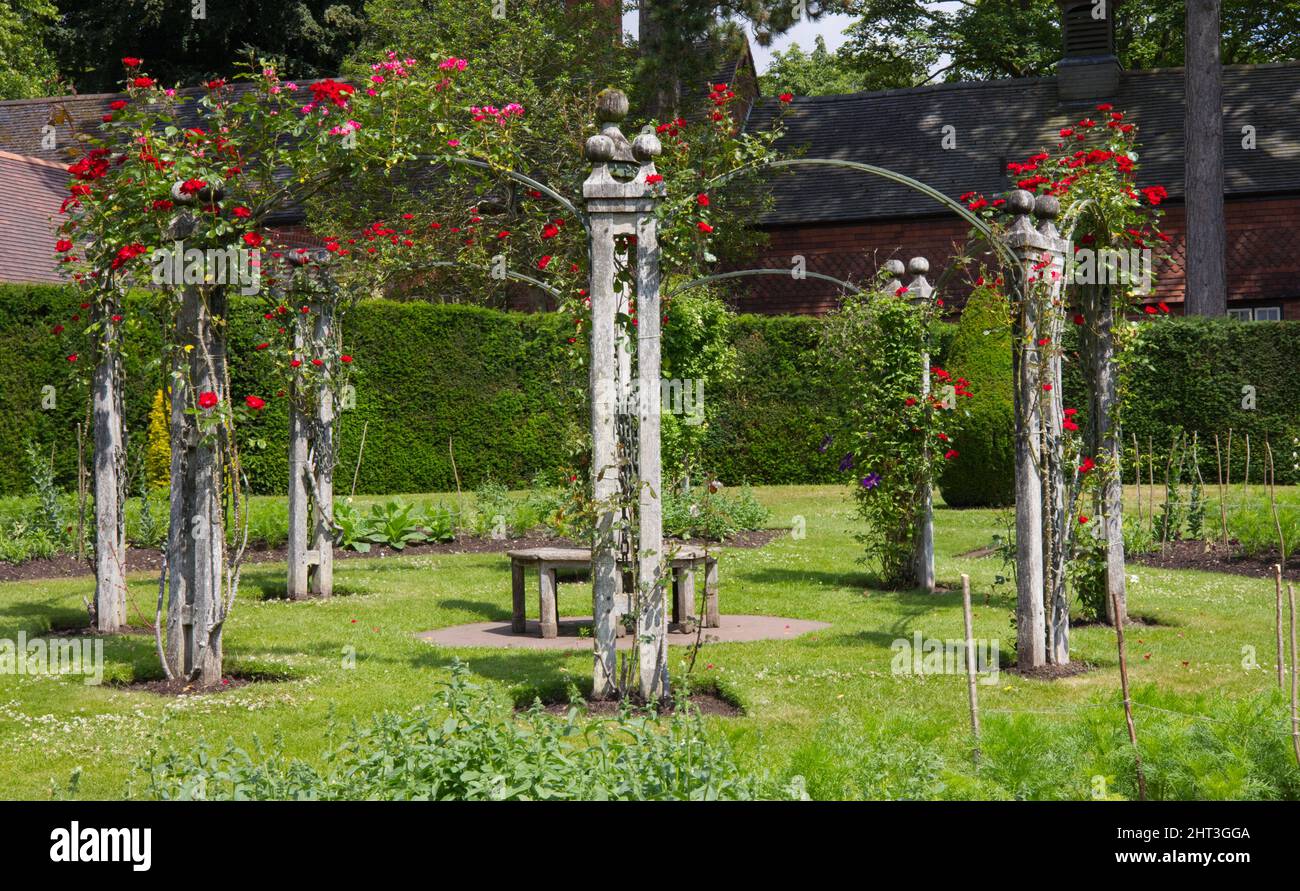 Wightwick Manor and Gardens Attraction in Wolverhampton Stockfoto