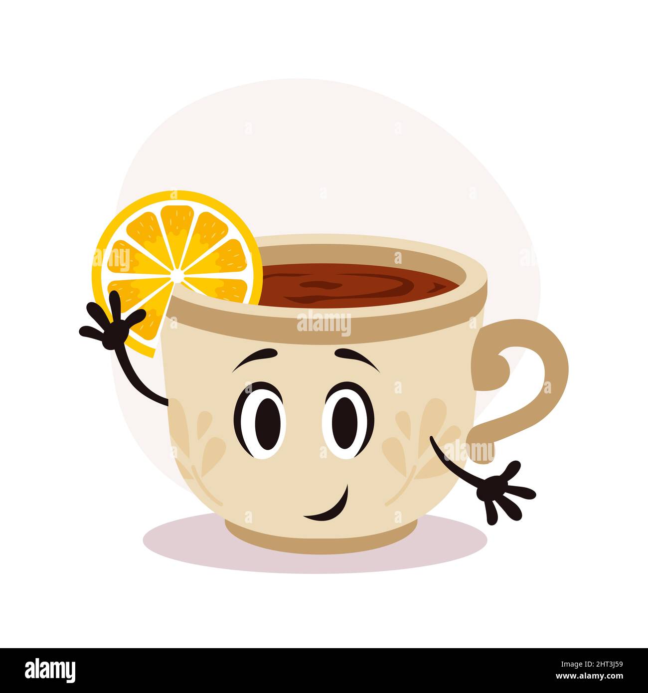 Coffee hot character icon Ausgeschnittene Stockfotos und -bilder - Alamy