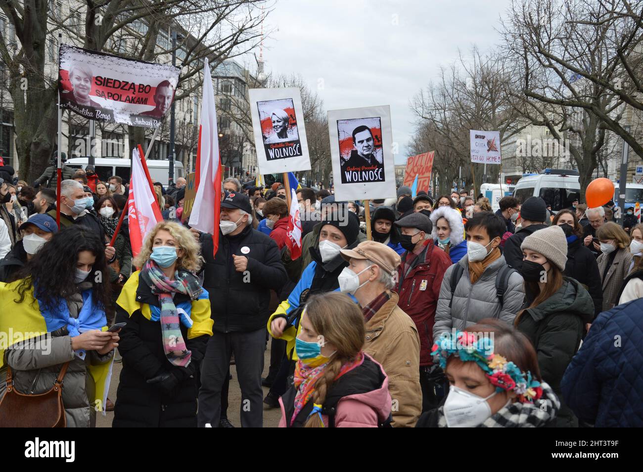 Russische Invasion der Ukraine Demonstration´s der russischen