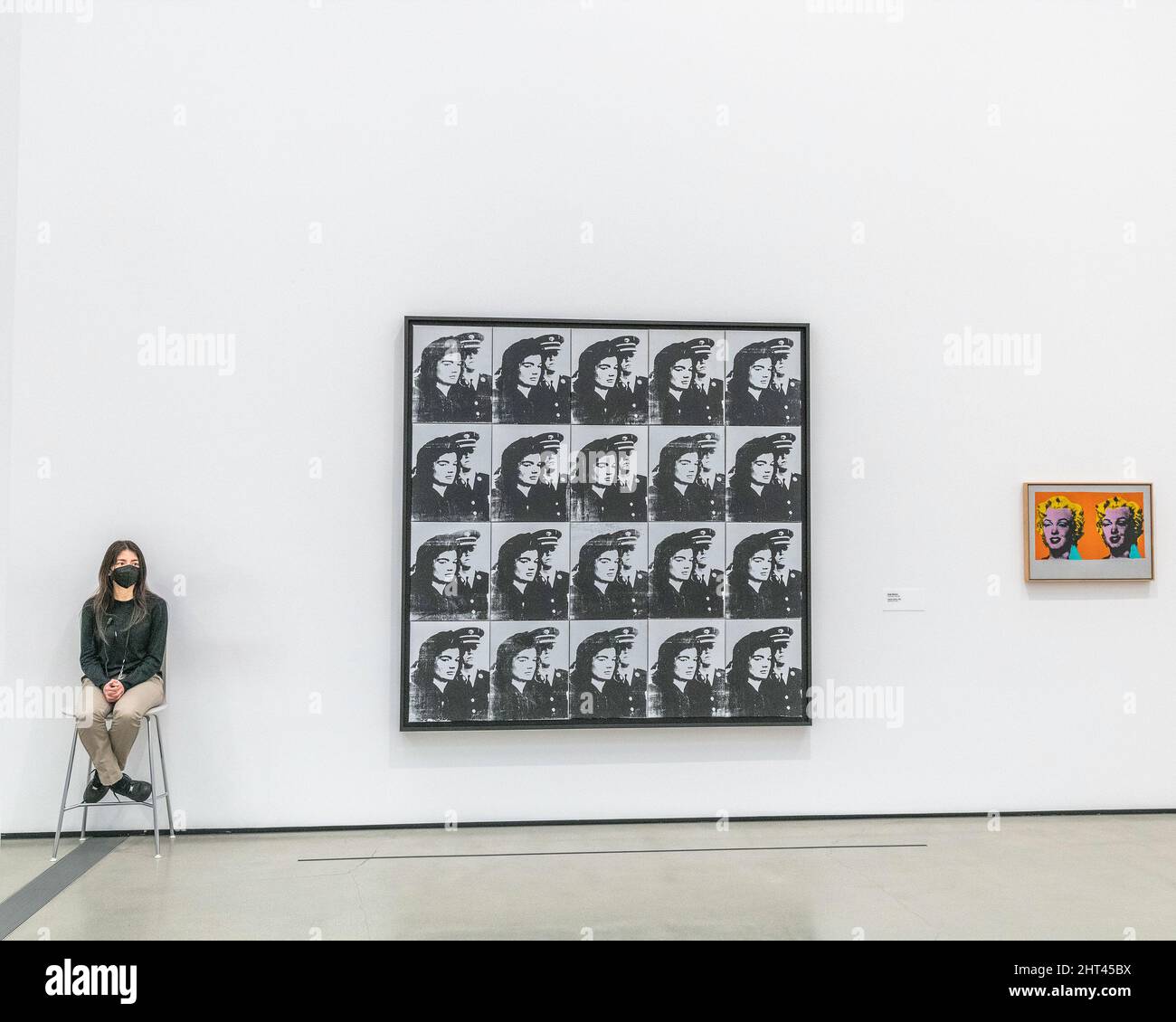 Los Angeles, CA, USA - 25. Februar 2022: Andy Warhol stellt im Broad Museum in der Innenstadt von Los Angeles, CA aus. Stockfoto