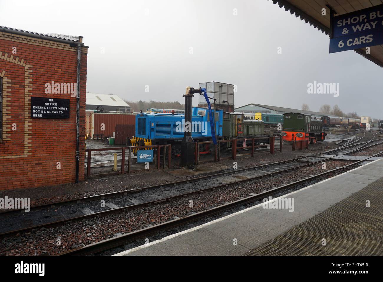 Eisenbahn Szene Stockfoto