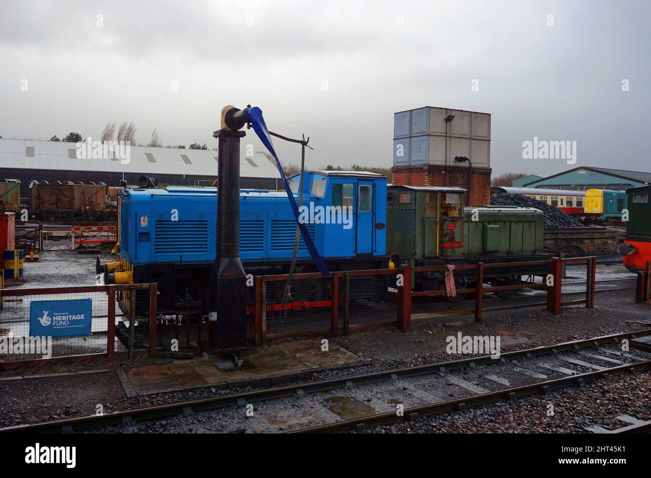 Eisenbahn Szene Stockfoto