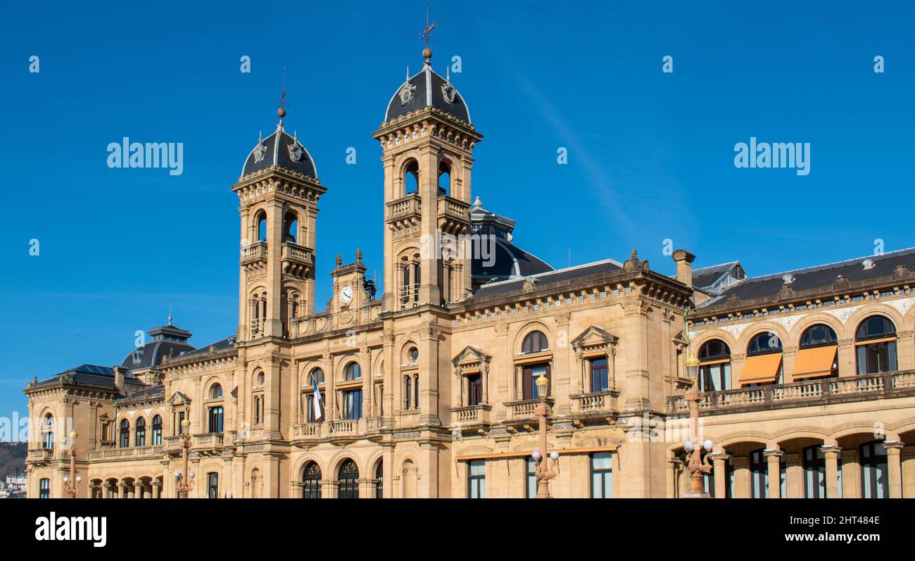 San Sebastian (Donostia) Townhal - Spanien Stockfoto