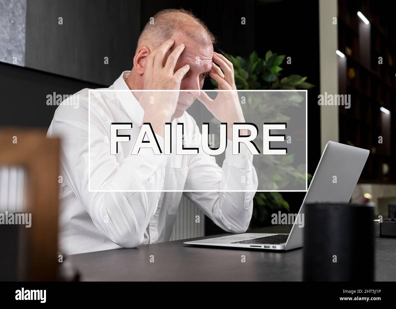 Fehlerwort. Scheitern, Fehler und Fehler im Geschäft, Arbeitskonzept. Stockfoto