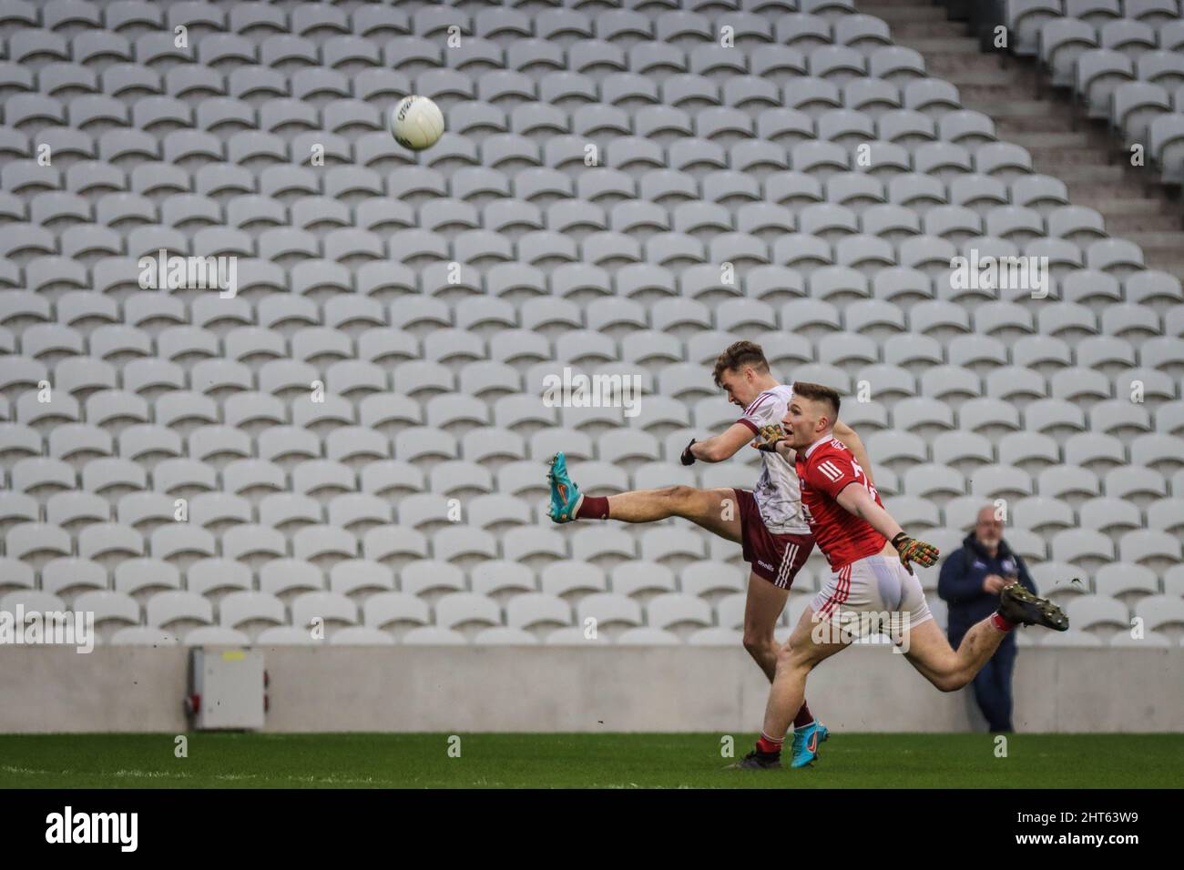 26.. Februar 2022, Cork, Irland: Allianz Gälisch Football League Division 2 - Runde 4: Cork: 2-17 (23) - Galway: 3-22 (31) Stockfoto