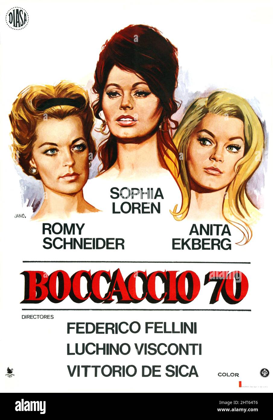 BOCCACIO '70 (1962), REGIE FEDERICO FELLINI, MARIO MONICELLI, VITTORIO DE SICA UND LUCHINO VISCONTI. Kredit: CINERIZ / Album Stockfoto
