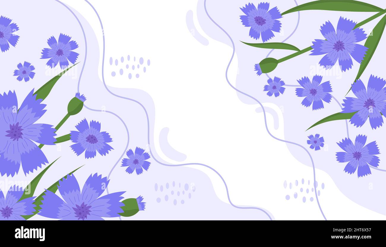 Blaue Blumen-Muster Stock Vektor