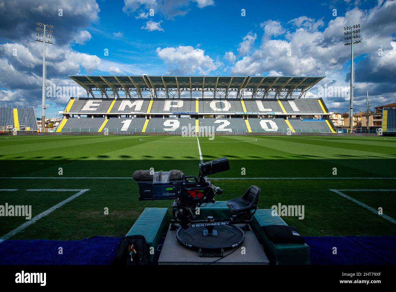 Stadion Carlo Castellani, während des Fußballspiels Serie A, Stadio Carlo Castellani, Empoli gegen Juventus, 26. Februar 2022 (Foto: AllShotLive/Sipa USA) Stockfoto