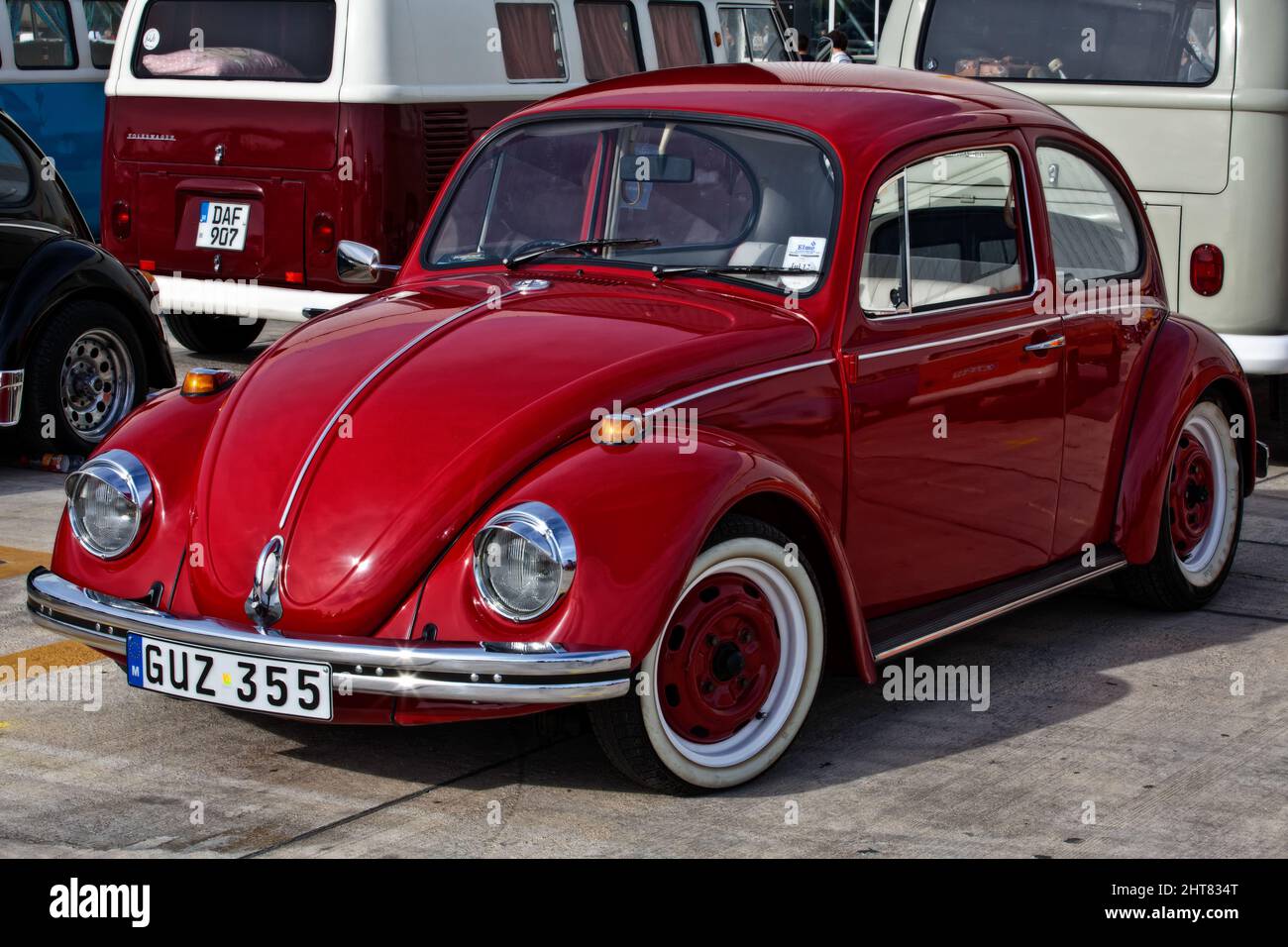 Bunte Classic VW Käfer Bug Car Stockfoto