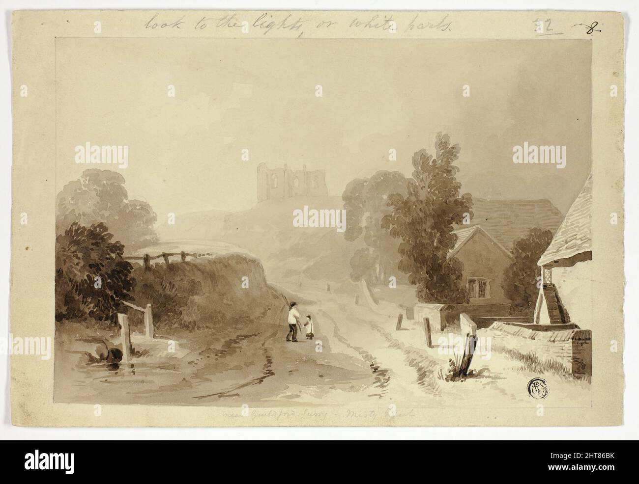 Saint Catherine's Hill, Guildford, n.d. Stockfoto