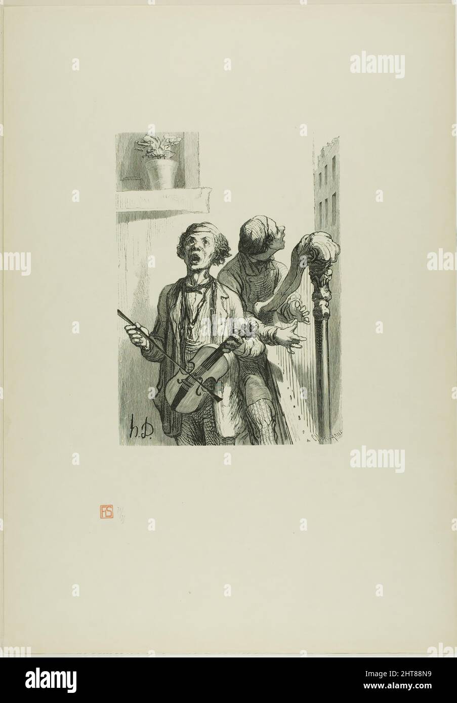 The Street Singers, 1862, gedruckt 1920. Stockfoto